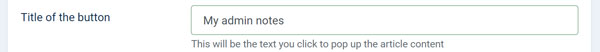 Customized button title