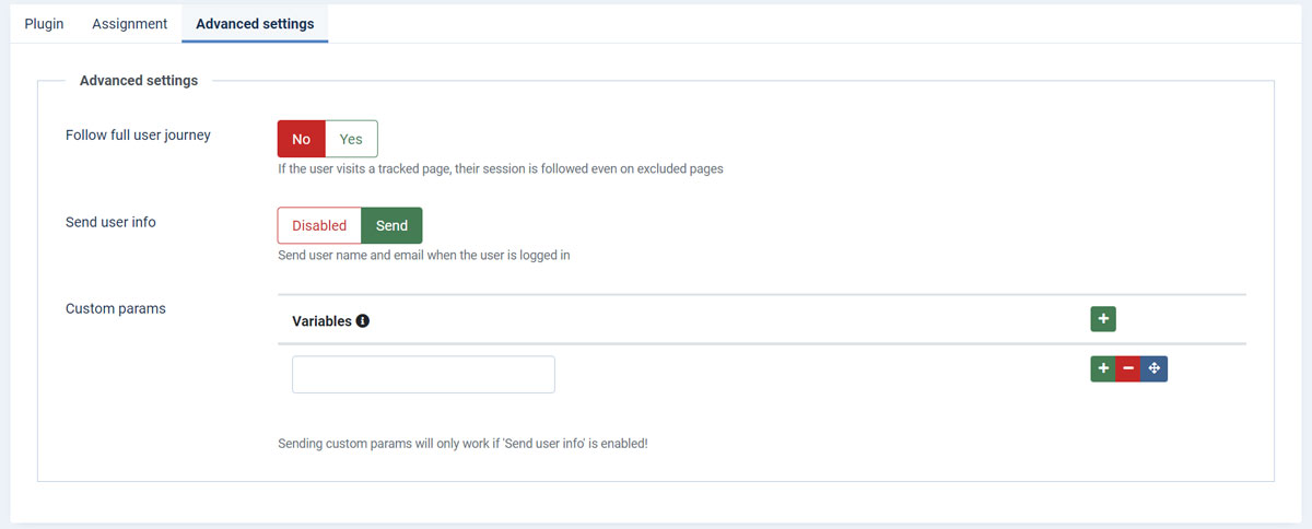 Advanced settings in Chjoom Livesession