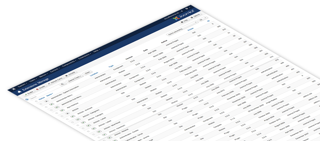 Joomla bővítménykezelője
